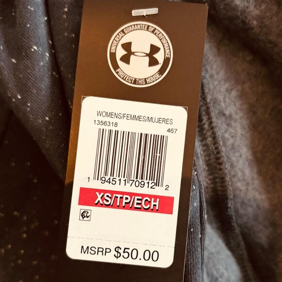 Under Armour Women’s Rival Fleece Logo Hoodie Navy XS - Picture 7 of 7